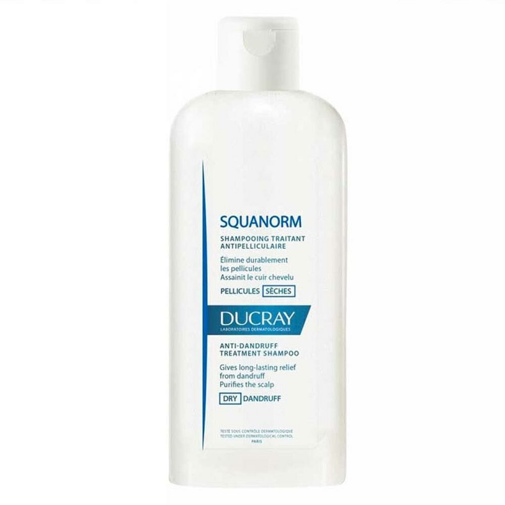 Ducray Squanorm Shampoo 200ml | Kuru Saçlar İçin Kepek Karşıtı Şampuan