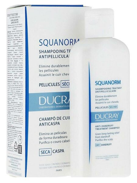 Ducray Squanorm Shampoo 200ml | Kuru Saçlar İçin Kepek Karşıtı Şampuan