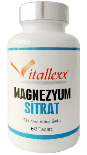 Vitallexx Magnezyum Sitrat 60 Tablet