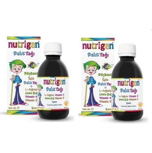 Nutrigen Balık Yağı Şurup 200ml İkili Paket | Portakal Tadında