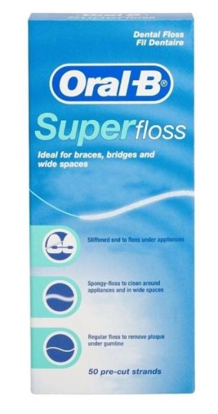 Oral-B Super Floss 50 Adet | Diş İpi