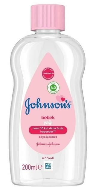 Johnson's Baby Oil 200ml | Nemlendirici Bebek Yağı Pembe