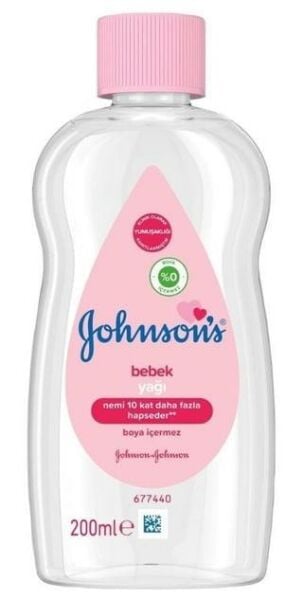 Johnson's Baby Oil 200ml | Nemlendirici Bebek Yağı Pembe