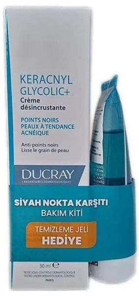 Ducray Keracnyl Glycolic+ Cream 30 ml + Keracnyl Jel 40ml Hediye