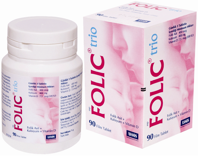 Assos Folic-trio 90 Tablet