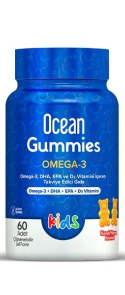 Orzax Ocean Gummies Omega-3 60 Çiğnenebilir Jel Form