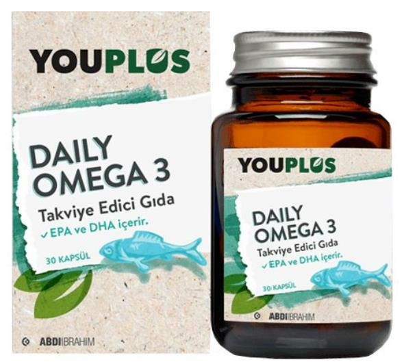 You Plus Daily Omega-3 30 Kapsül