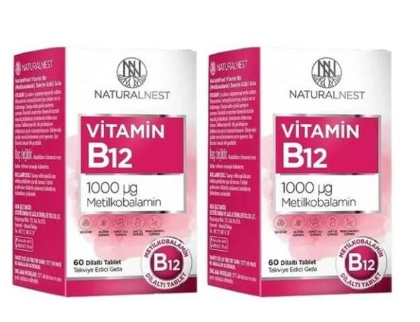 Naturalnest Vitamin B12 60 Dilaltı Tablet İkili Avantaj Paket