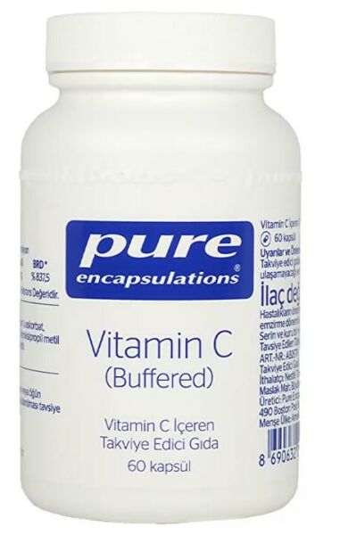 Pure Encapsulations Vitamin C Buffered 60 Kapsül
