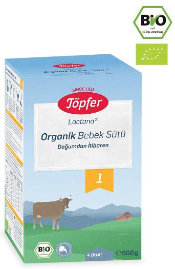 Töpfer Lactana 1 600gr Organik Bebek Sütü | Doğumdan İtibaren