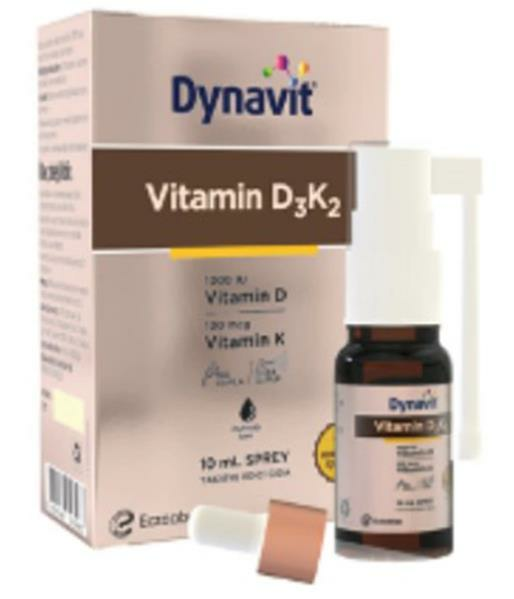 Dynavit Vitamin D3 K2 Sprey 10ml