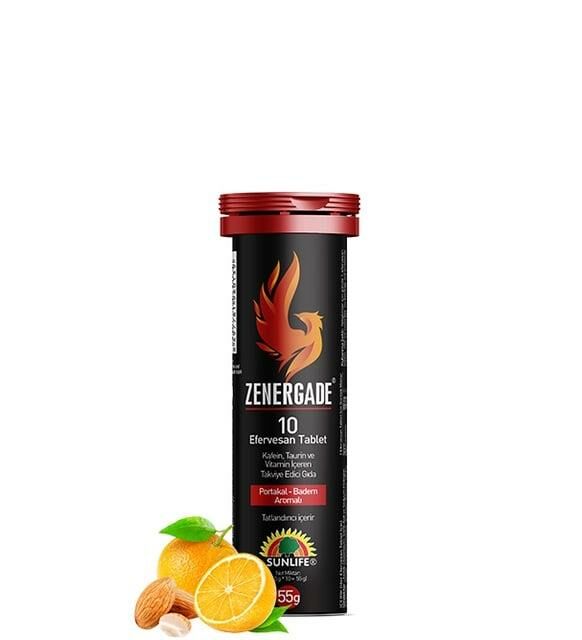 Sunlife Zenergade 10 Tablet | Portakal - Badem Aromalı
