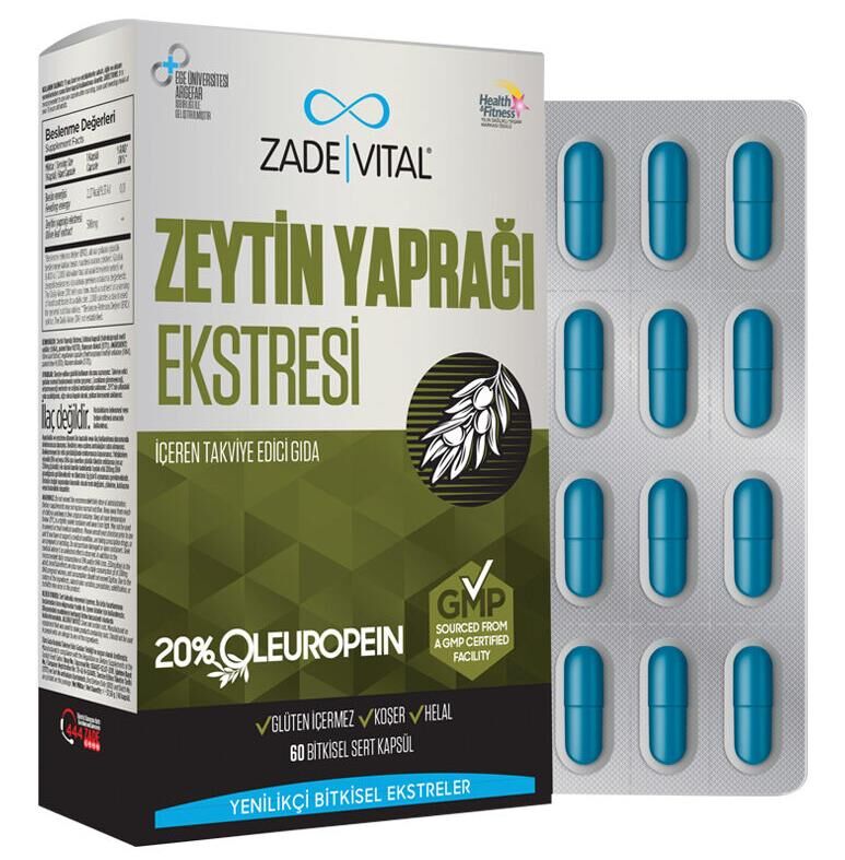 Zade Vital Zeytin Yaprağı Ekstresi 60 Kapsül