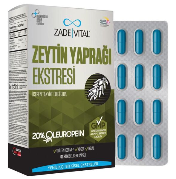 Zade Vital Zeytin Yaprağı Ekstresi 60 Kapsül