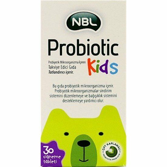 Nbl Probiotic Kids Çiğneme Tableti 30 Tablet