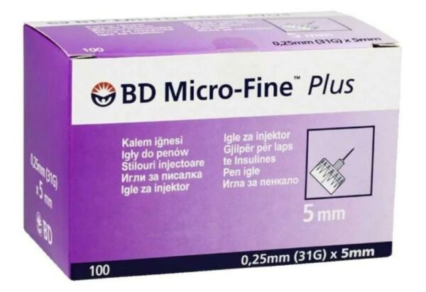 BD Micro-Fine Plus Kalem İğnesi 0,25mm  31G x 5mm