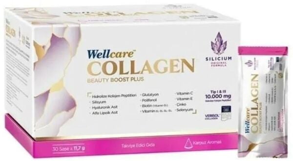 Wellcare Collagen Beauty Boost Plus 30 Saşe | Karpuz Aromalı