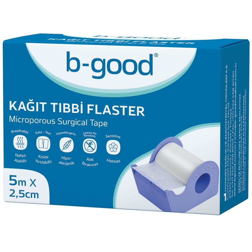 B-Good Kağıt Tıbbi Flaster 5mx25mm