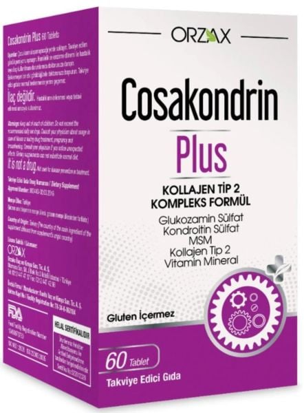 Orzax Cosakondrin Plus 60 Tablet X 2 Adet