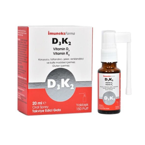 İmuneks Farma Vitamin D3 K2 Sprey 20ml