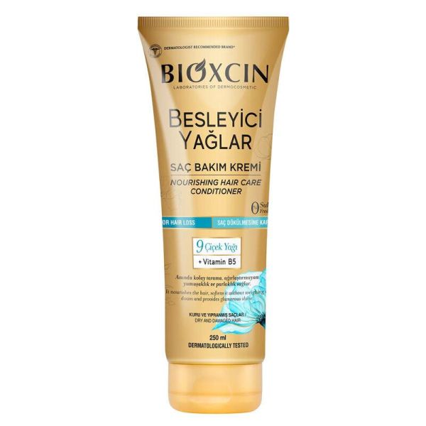 Bioxcin Besleyici Yağlar Saç Bakım Kremi 250 ml | Kuru ve Yıpranmış Saçlar