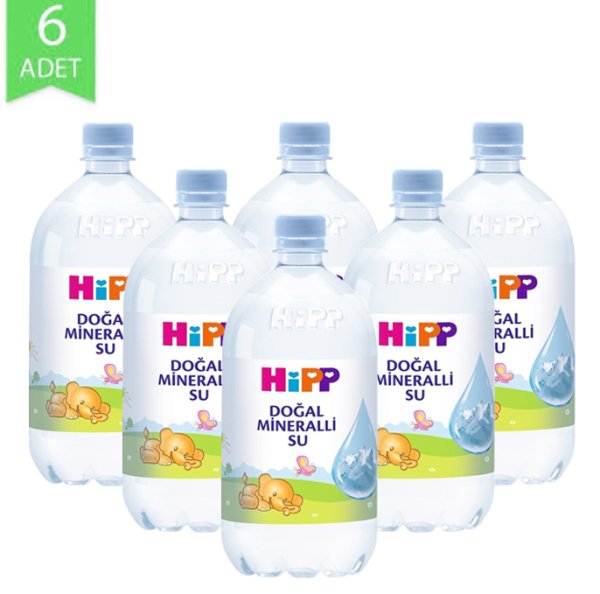Hipp Doğal Mineralli Su 1L | 6 Adet
