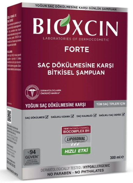 Bioxcin Forte Tüm Saç Tiplerine Özel Şampuan 300ml