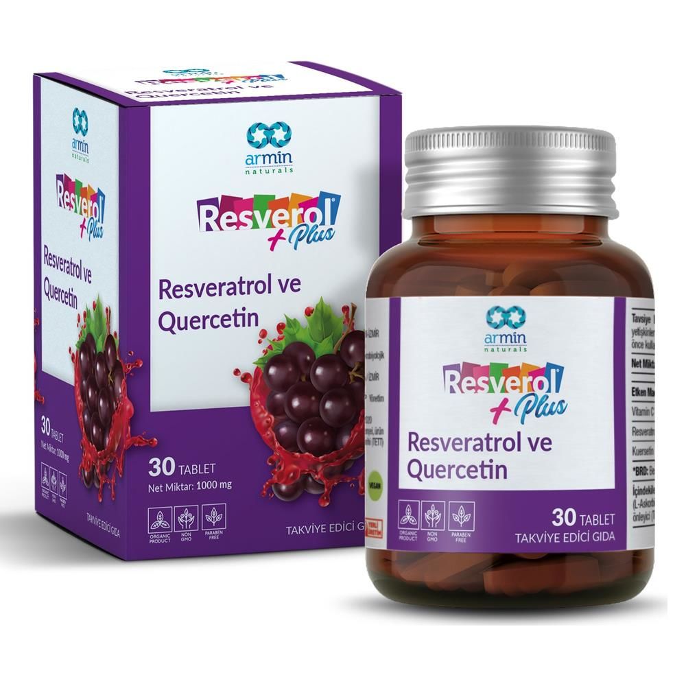 Armin Resverol Plus 30 Tablet | Resveratrol ve Quercetin