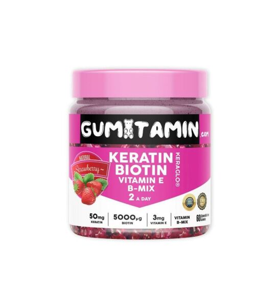 Gumitamin Keratin ve Biotin 60 Gummies