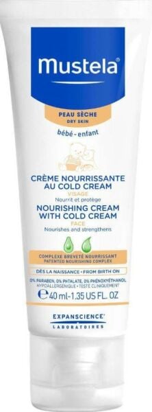 Mustela Nourishing Cream With Cold Cream 40ml | Çok Kuru Ciltler İçin Besleyici Yüz Kremi