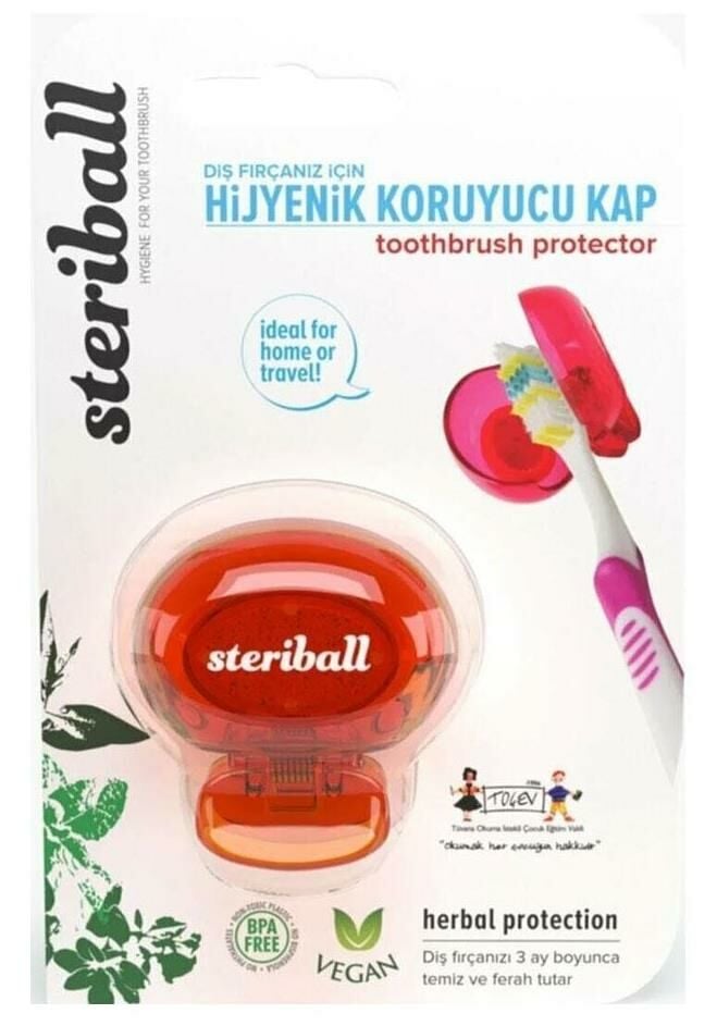 Steriball Diş Fırçası Koruma Kabı - Toothbrush Protector | Turuncu