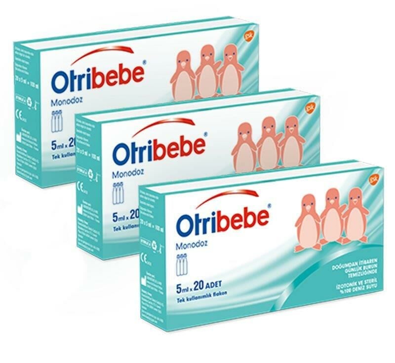 Otribebe Monodoz Serum Fizyolojik Damla 20x5ml | 3 Adet