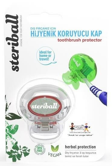 Steriball Diş Fırçası Koruma Kabı - Toothbrush Protector | Şeffaf