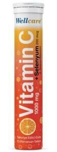 Wellcare Vitamin C 1000mg + Selenyum 200mcg Effervesan 15 Tablet