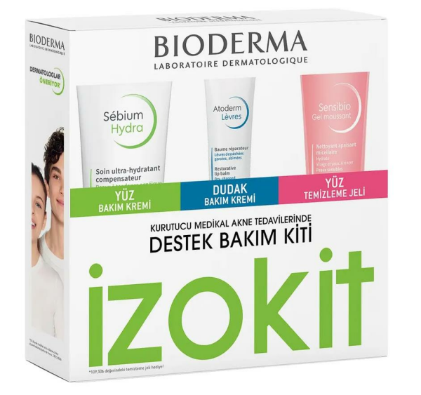 Bioderma Sebium İzokit (Sebium Hydra-Atoderm Levres-Sensibio-Foaming Gel)