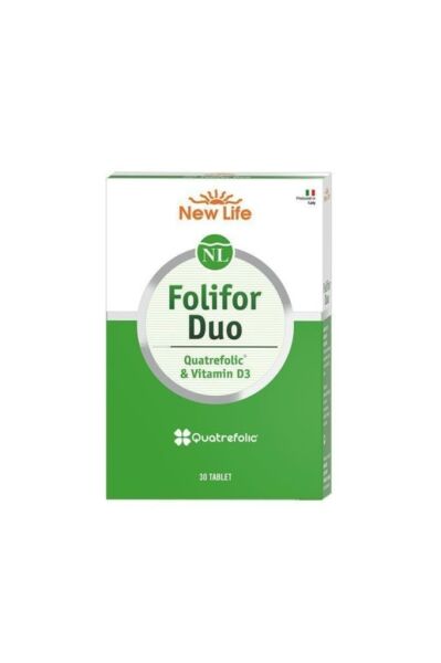 Folifor Duo Vitamin D3 & Quatrefolic - 30 Tablet