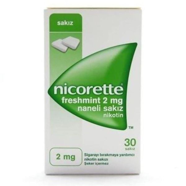Nicorette Freshmint Naneli Nikotin Sakızı 2mg 30 Adet