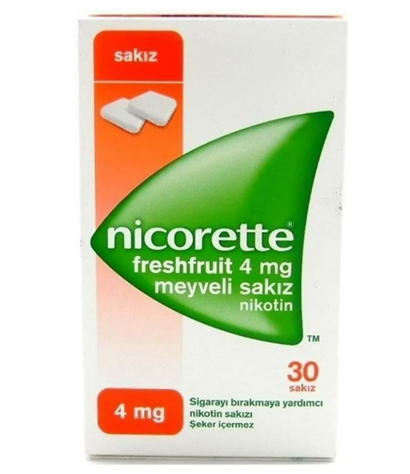 Nicorette Freshfruit Meyveli Nikotin Sakızı 2mg 30 Adet