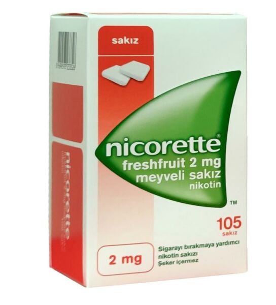 Nicorette Freshfruit Meyveli Nikotin Sakızı 2mg 105 Adet