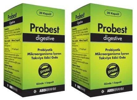 Probest Digestive Probiyotik 20 Kapsül | 2 Adet