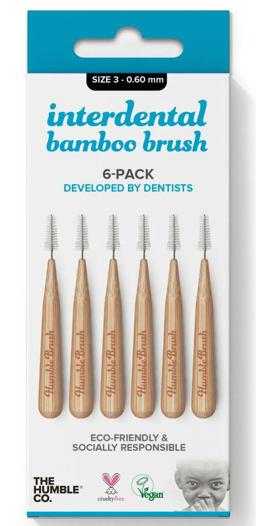 Humble Brush Interdental Bamboo Arayüz Fırçası 0.60mm 6 Adet | Size 3