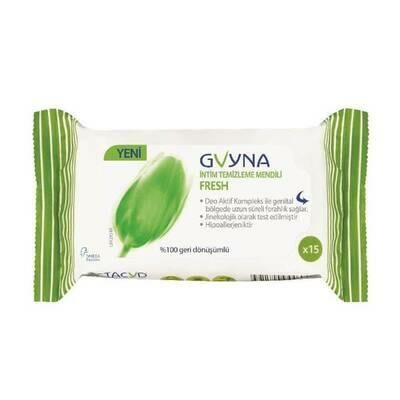 Gvyna İntim Temizleme Mendili 15 Adet | Fresh