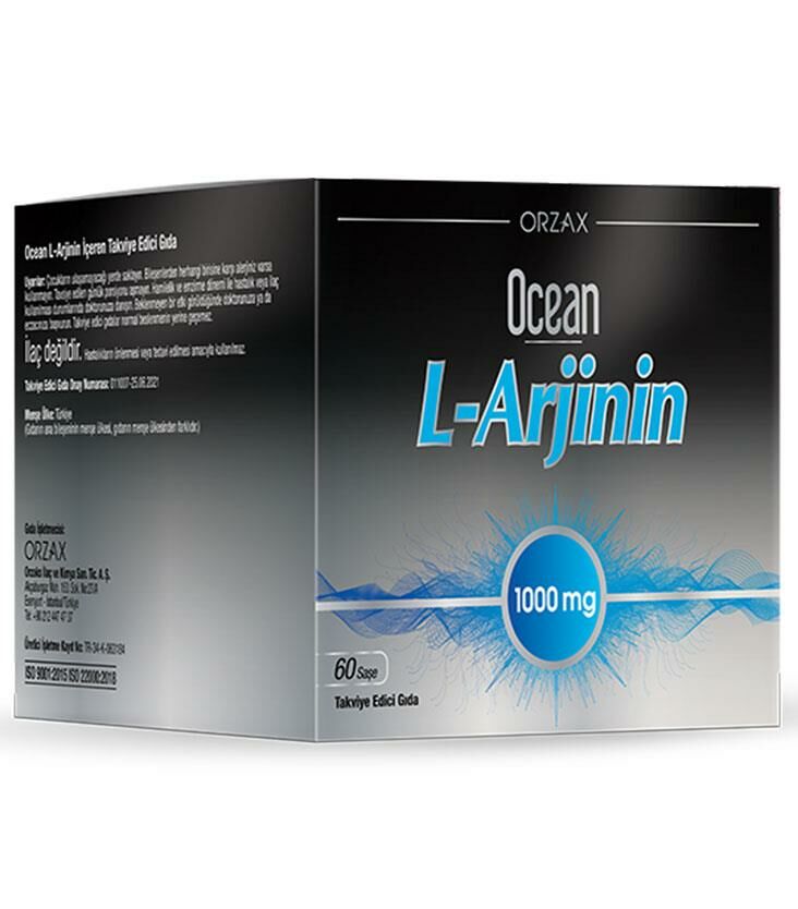 Orzax Ocean L-Arjinin 1000mg 60 Saşe