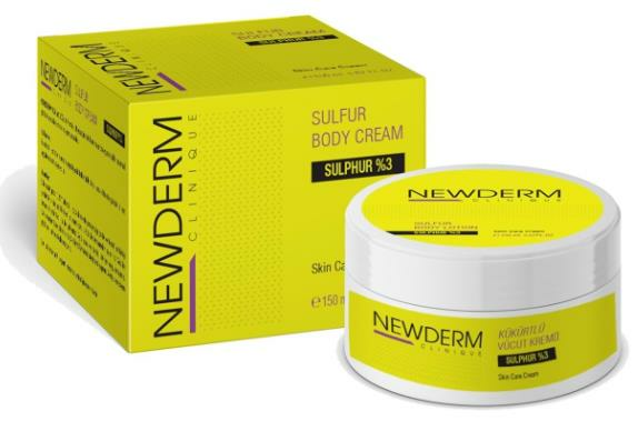 Newderm Kükürtlü Vücut Kremi 150ml | Cilt Bakım Kremi