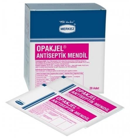 Opakjel Antiseptik Mendil 20'li