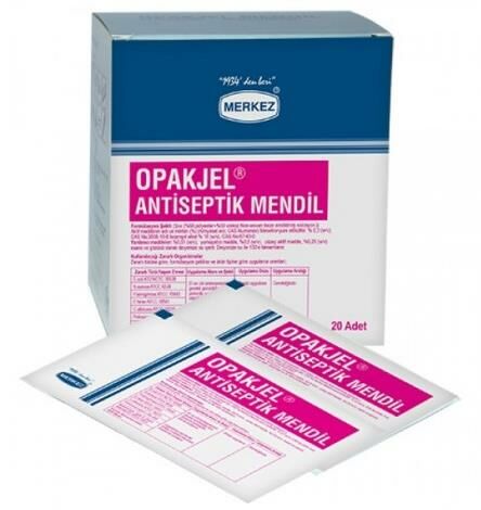 Opakjel Antiseptik Mendil 20'li