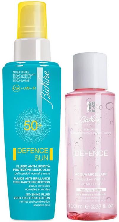 Bionike Defence Sun No-Shine Fluid Spf50+ 50 ml | Micellar Water 100ml Hediyeli