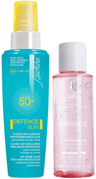 Bionike Defence Sun No-Shine Fluid Spf50+ 50 ml | Micellar Water 100ml Hediyeli