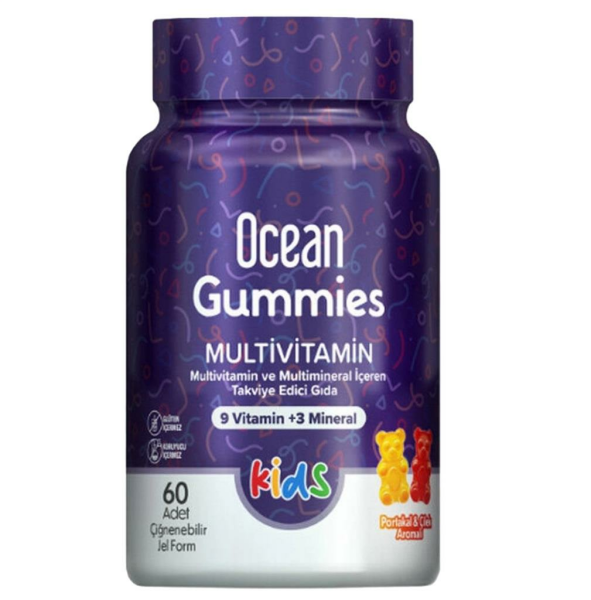 Orzax Ocean Gummies Multivitamin Çiğneme Jel Form 60 Adet