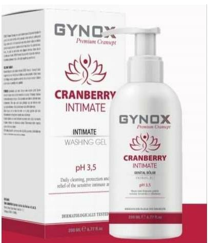 Gynox Cranberry Intimate Genital Yıkama Jeli 200ml | Intim Bölge Temizliği